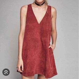 Free People Suede Mini Dress